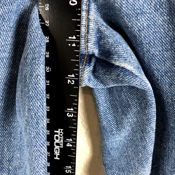 French Dressing Jeans Blue Embellish High Rise Straight Leg Butterfly Womens 8 - Picture 13 of 16